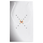 Dertien Skulls Eerie Oranje Sunburst Cross Klein Cadeauzakje (Achterkant)