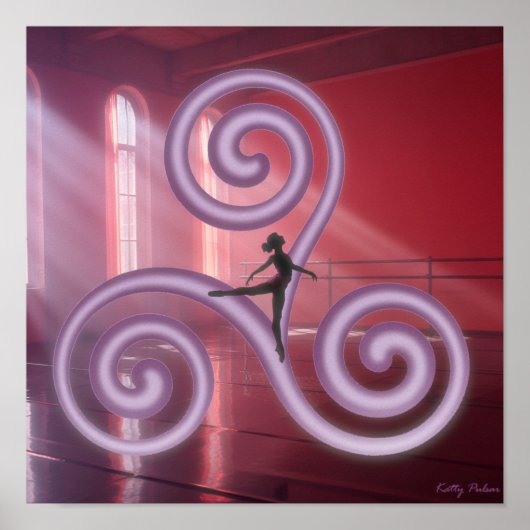 Dertien symbolen: de Triskele Poster Print (Voorkant)