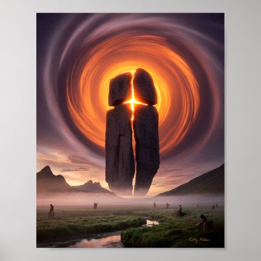Dertien symbolen: Solar Cross Poster Print (Voorkant)