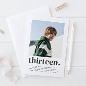 Dertien vierkant Foto eerste uitnodiging op vrijda