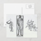 Dertiende-eeuwse wapenrusting briefkaart (Voorkant / Achterkant)