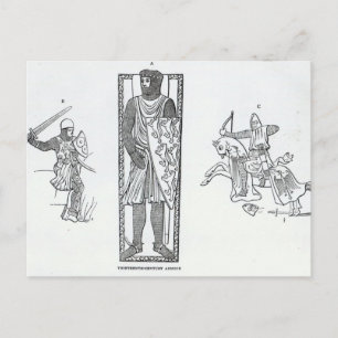 Dertiende-eeuwse wapenrusting briefkaart