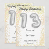 Dertienjarige Happy Birthday-kaart (Voorkant / Achterkant)