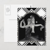 Derties Dancing Deco Briefkaart (Voorkant / Achterkant)