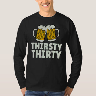 Dertig 30 bemanningsleden 30e geboortedag met B T-shirt