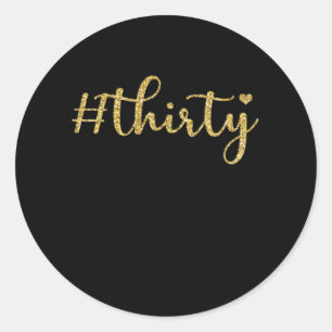 Dertig 30-de-verjaardag van de geboorte van 1990 ronde sticker
