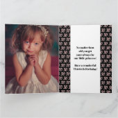 Dertig 30e verjaardag foto roos roze dochter docht kaart (Binnen)