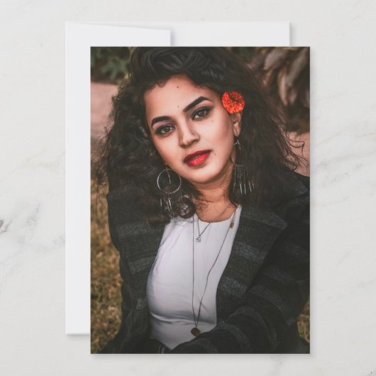 Dertig 30e verjaardag foto zwart goud achtergrond kaart (Voorkant)