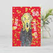 Dertig 30e Verjaardag kunstenaar nodig OMG uit Kaart (Staand voorkant)