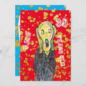 Dertig 30e Verjaardag kunstenaar nodig OMG uit Kaart (Voorkant / Achterkant)