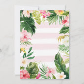 Dertig 30e verjaardag uitnodiging van de tropische (Achterkant)