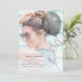 Dertig ballonsnaren | Foto 30e verjaardagsfeestje Kaart (Staand voorkant)