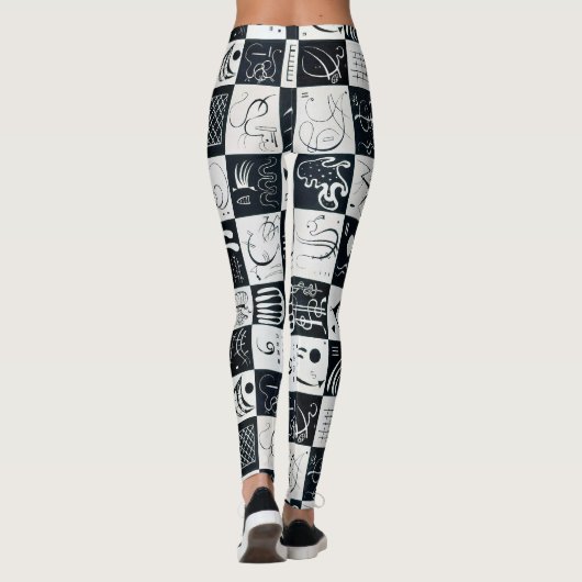 Dertig, Biomorfe Abstractie - Kandinsky Leggings (Achterkant)