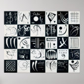 Dertig, Biomorfe Abstractie - Kandinsky Poster (Voorkant)
