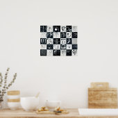 Dertig, Biomorfe Abstractie - Kandinsky Poster (Keuken)