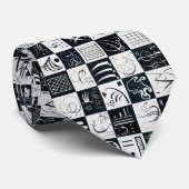 Dertig, Biomorfe Abstractie - Kandinsky Stropdas (Opgerold)