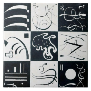 Dertig, Biomorfe Abstractie - Kandinsky Tegeltje