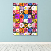 Dertig bloemen canvas afdruk (Insitu (Houten vloer))