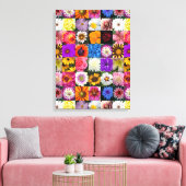 Dertig bloemen canvas afdruk (Insitu (Woonkamer))