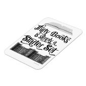 Dertig Boeken Reader Book Hoarder Slogan Magneet (Linkerzijde)