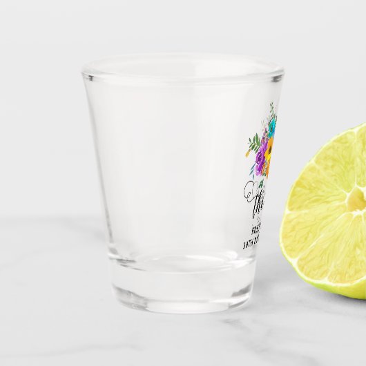 Dertig 'Bright & Bold Floral 30e verjaardag Shot Glas (Links)