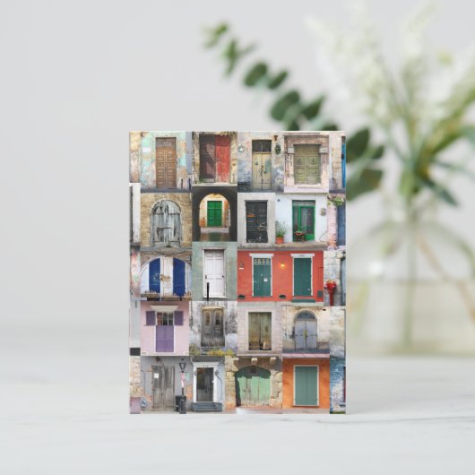 Dertig deuren briefkaart (Staand voorkant)