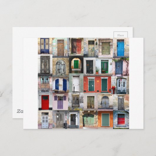 Dertig deuren briefkaart (Voorkant / Achterkant)