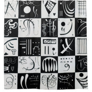 Dertig door Wassily Kandinsky Douchegordijn