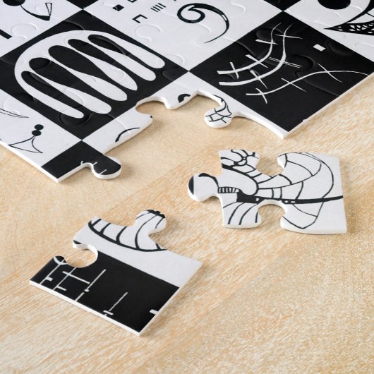 Dertig door Wassily Kandinsky Legpuzzel (Zijkant)