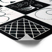 Dertig door Wassily Kandinsky Poster (Hoek)