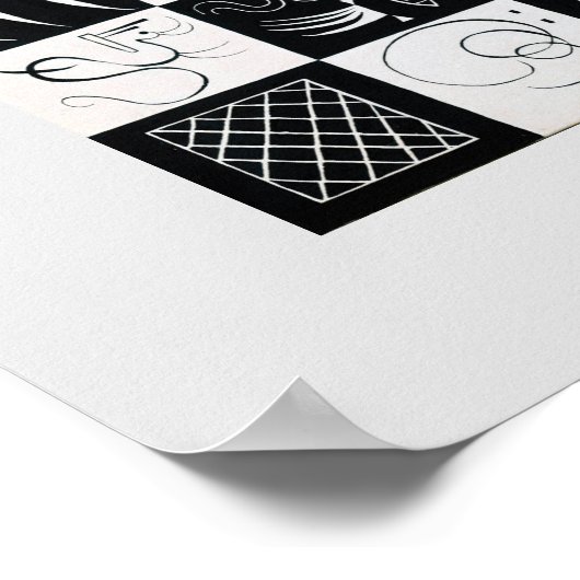 Dertig door Wassily Kandinsky Poster (Hoek)