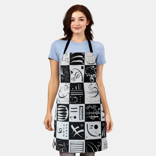 Dertig door Wassily KandinskyApron Schort (Gedragen)