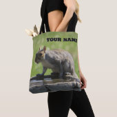 Dertig eekhoorn met jouw naam Canvas tas (Dichtbij)