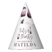 Dertig en dertigjarig 30ste verjaardagsfeest feesthoedjes (Voorkant)