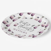 Dertig en dertigjarig 30ste verjaardagsfeest papieren bordje (Gekanteld)