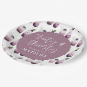 Dertig en dertigjarig 30ste verjaardagsfeest papieren bordje (Gekanteld)