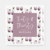 Dertig en dertigjarig 30ste verjaardagsfeest servet (Voorkant)