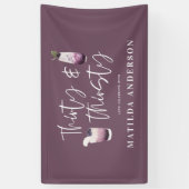 Dertig en dertigjarig 30ste verjaardagsfeest spandoek (Verticaal)