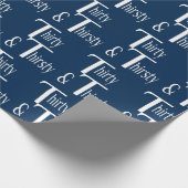Dertig en dertigjarig cadeaupapier (Hoek)