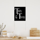 Dertig en dertigjarig poster (Keuken)