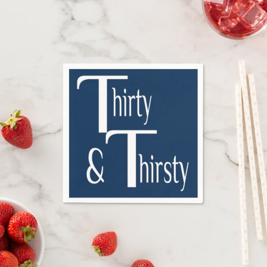 Dertig en dertigjarig servetten (Insitu)