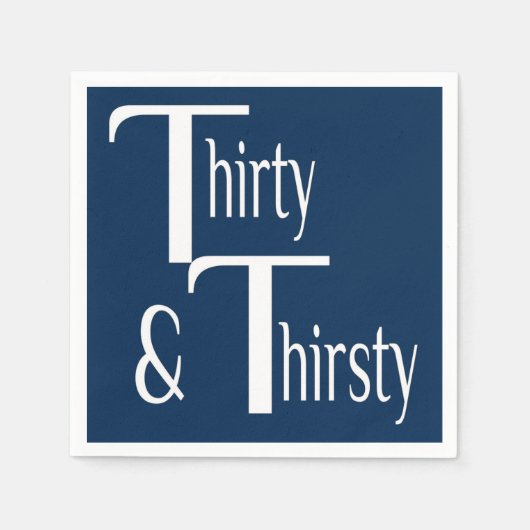 Dertig en dertigjarig servetten (Voorkant)