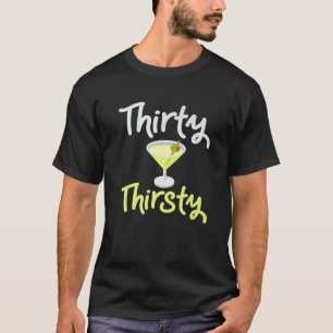Dertig en dertigjarige bruistoft t-shirt