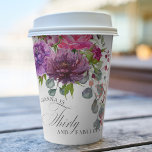 Dertig en Fabulous Elegant Floral 30th Birthday Papieren Bekers<br><div class="desc">Dertig en Fabulous Elegant Floral 30th Birthday Coffee Party Paper Cups is voorzien van een stijlvolle waterverf bloemenet in roze, paarse en woeste bosjes met groen. Voeg gewoon je aangepaste tekst toe voor je dertigste verjaardagsfeestje. Gepersonaliseerd door de tekst in de tekstvakjes uit te geven verstrekt. Ontworpen door ©Evco Studio...</div>