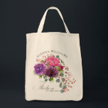 Dertig en Fabulous Elegant Floral 30th Birthday Tote Bag<br><div class="desc">Dertig en Fabulous Elegant Floral 30th Birthday Canvas tassen zijn voorzien van een stijlvolle waterverf bloem in roze,  paarse en glansrijke roze. Voeg eenvoudig uw douanetekst voor uw gepersonaliseerde naam toe. Gepersonaliseerd door de tekst in de tekstvakjes uit te geven verstrekt. Ontworpen door ©Evco Studio www.zazzle.com/store/evcostudio</div>