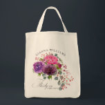 Dertig en Fabulous Elegant Floral 30th Birthday Tote Bag<br><div class="desc">Dertig en Fabulous Elegant Floral 30th Birthday Canvas tassen zijn voorzien van een stijlvolle waterverf bloem in roze,  paarse en glansrijke roze. Voeg eenvoudig uw douanetekst voor uw gepersonaliseerde naam toe. Gepersonaliseerd door de tekst in de tekstvakjes uit te geven verstrekt. Ontworpen door ©Evco Studio www.zazzle.com/store/evcostudio</div>