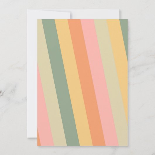 Dertig en Flirty Boho Roze Foto Verjaardagsfeest Kaart (Achterkant)