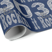 Dertig en Rockin It Cadeaupapier (Rol Hoek)