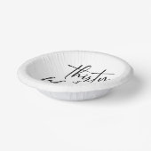 Dertig & Fabulous Minimalistisch 30e Verjaardagsfe Papieren Kommen (Gebogen)