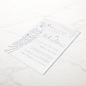 Dertig & Fabulous! Zilveren jurk 30e verjaardag Folie Uitnodiging (Gedraaid)